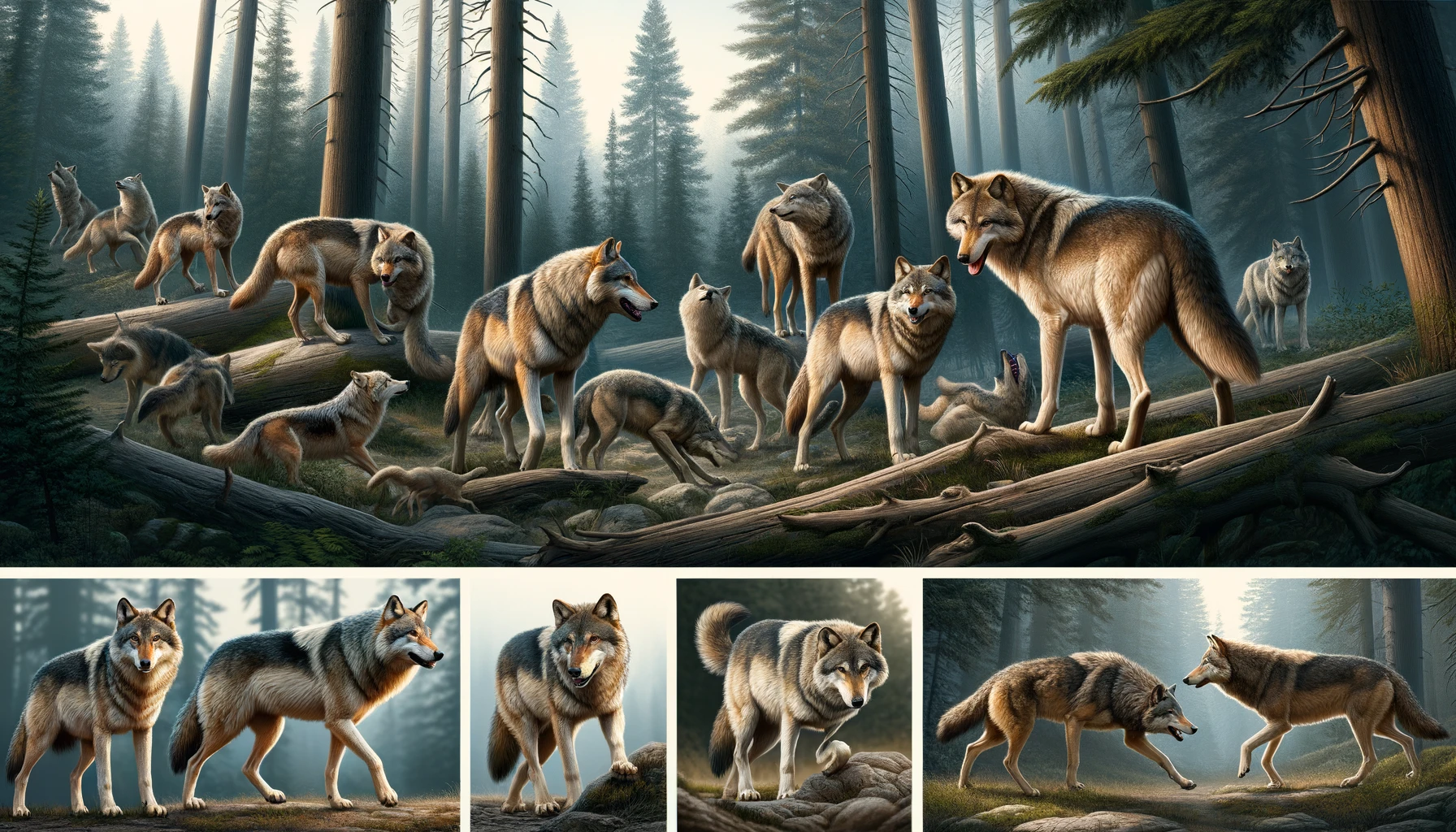 The Social Dynamics of Wolf Packs